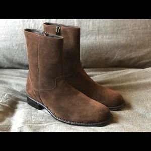 Men’s Kenneth Cole New York Brown Suede Zip Boots